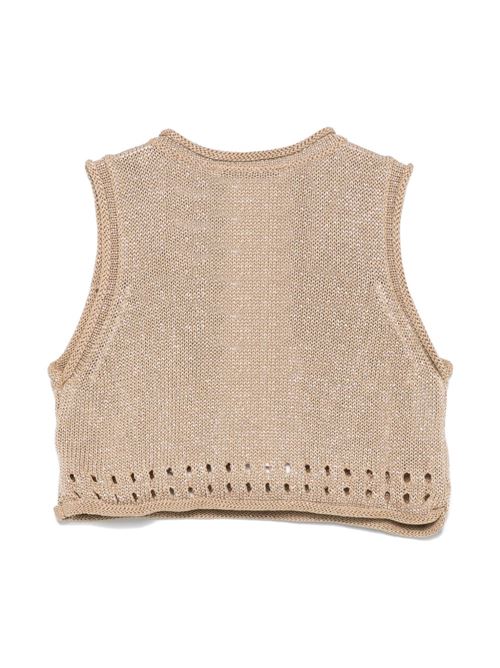 Top bambina dorato TWINSET Kids | 251GJ343100310